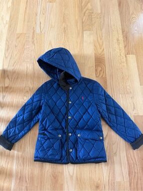 Polo by Ralph Lauren Quilted Hooded Puffer Jacket - Royal Blue